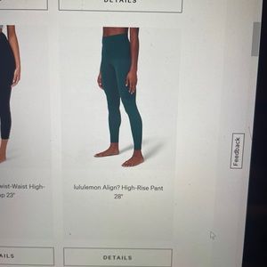 Lululemon align leggings. Full length. Size 4.